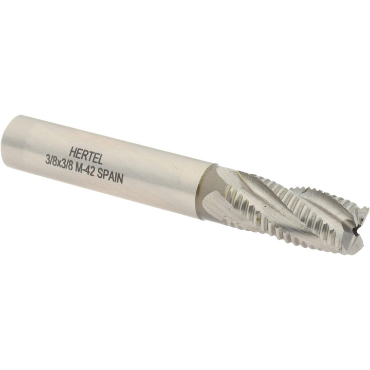 0.3750" 4-Flute Cobalt Single End Mill - Hertel 06822274