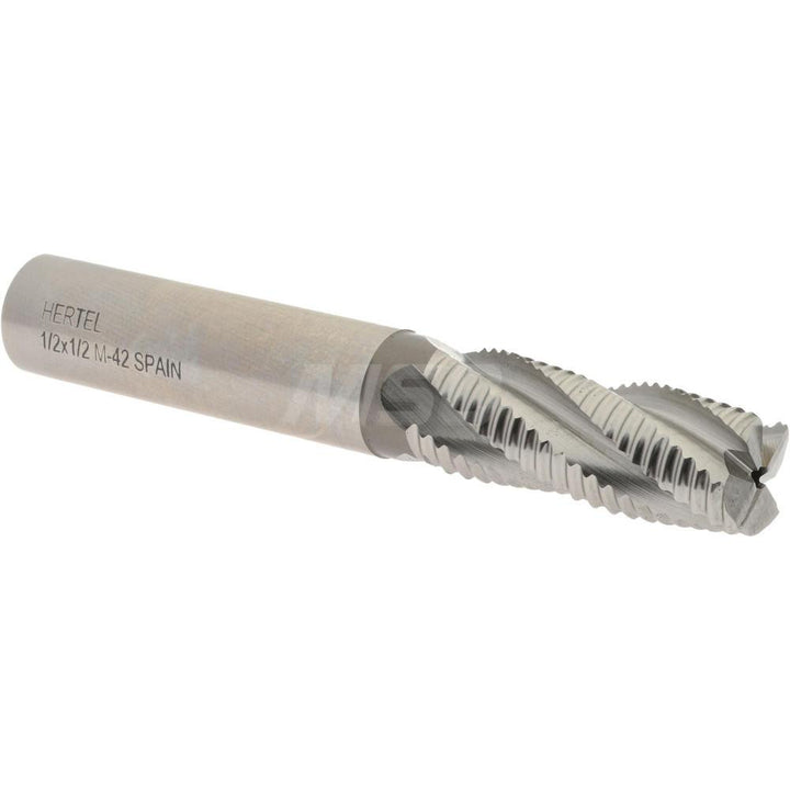 0.5000" 4-Flute Cobalt Single End Mill - Hertel 06822282