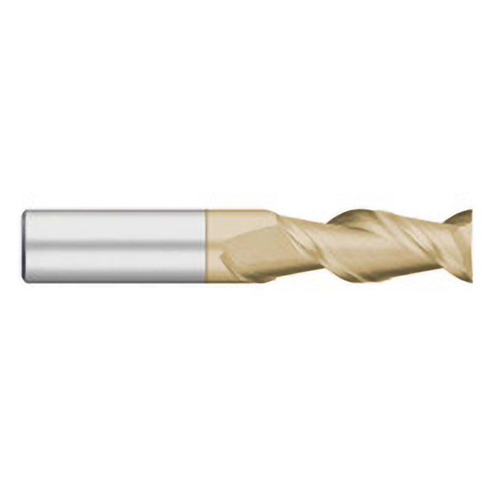 1/4" 2-Flute Solid Carbide Square End Mill, ZrN - Titan USA TC62716