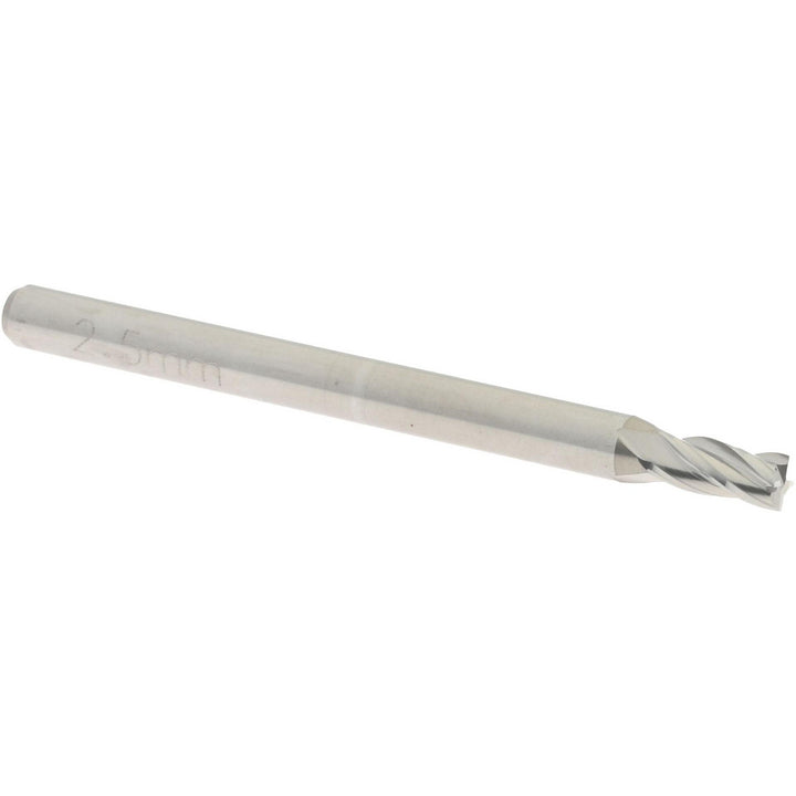 0.0984" 4-Flute Solid Carbide Square End Mill - Accupro 12182712