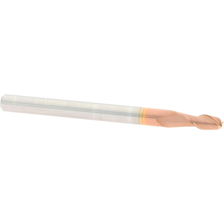 0.1378" 2-Flute Solid Carbide Square End Mill, TiCN - Accupro 12181591