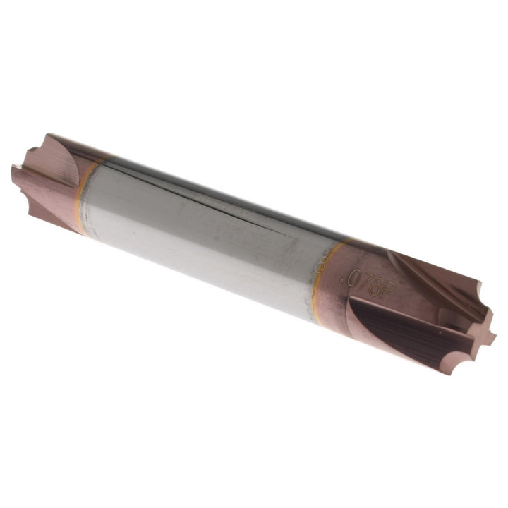 3/8" 4-Flute Solid Carbide Corner Rounding End Mill, TiCN - Accupro 12180394
