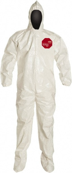 Medium White Abrasion; Chemical; Particle Protection Protective Garment - Dupont SL122BWHMD001200