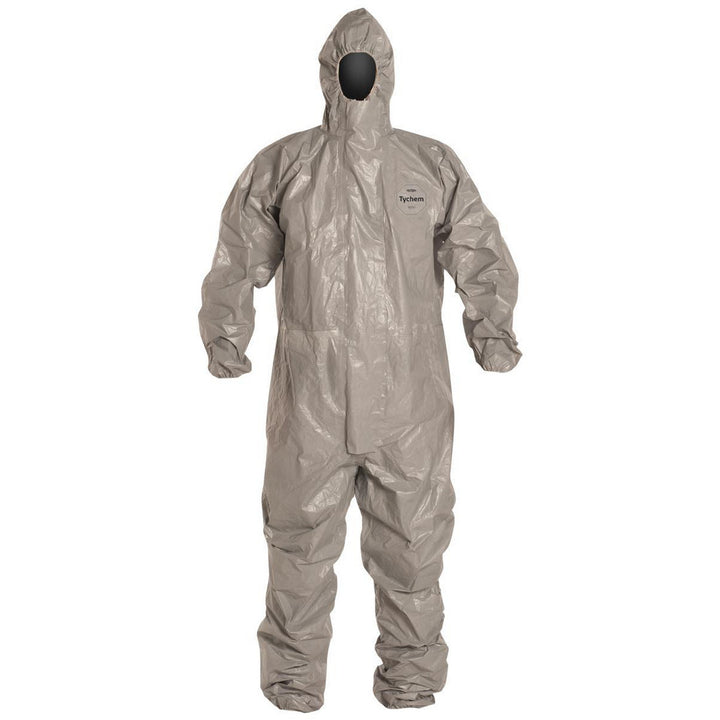 Large Gray Chemical; Liquid; Splash Protective Garment - Dupont TF145TGYLG000600