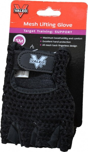 Small Black Leather General Purpose Gloves - Valeo VA4575SM