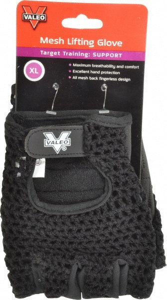 X-Large Black Leather General Purpose Gloves - Valeo VA4575XL