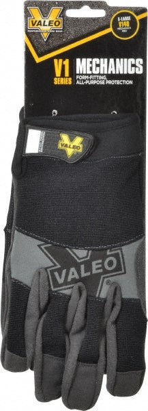X-Large Black Leather General Purpose Gloves - Valeo VI3731XL