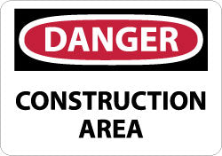 Danger - Construction Area Sign - AccuformNMC D132RB