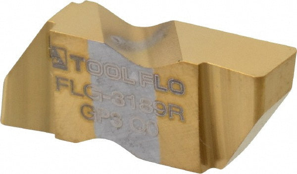 FLG-3189R Solid Carbide Insert, Grade GP3, TiN - Tool-Flo 563889RJ5R