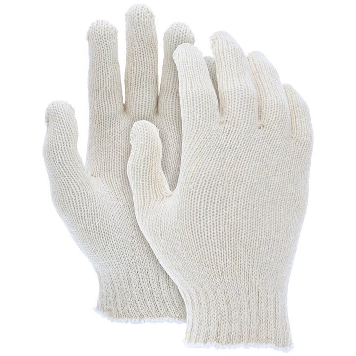 Large Natural; White Cotton General Purpose Gloves - MCR Safety 9638LM