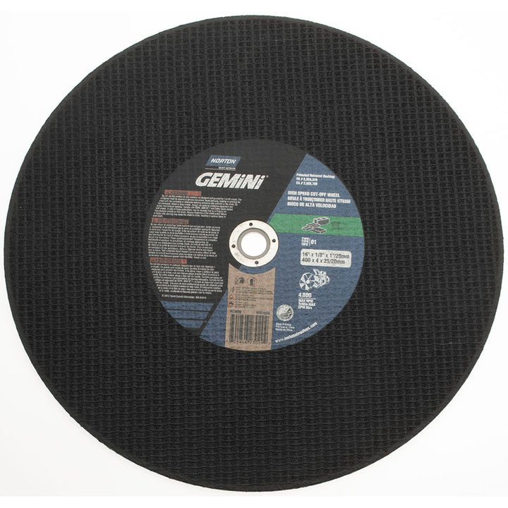 16 x 1/8" Silicon Carbide Grinding & Cutoff Wheel - Norton 70184623029