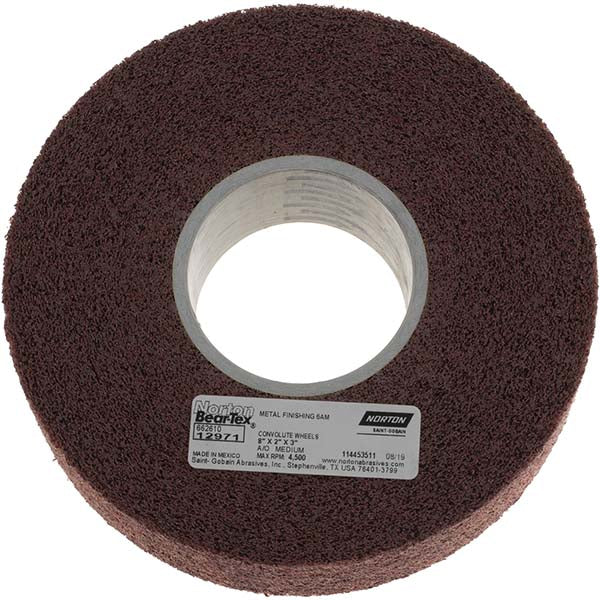 8 x 2" Aluminum Oxide Deburring Wheels Disc - Norton 66261012971