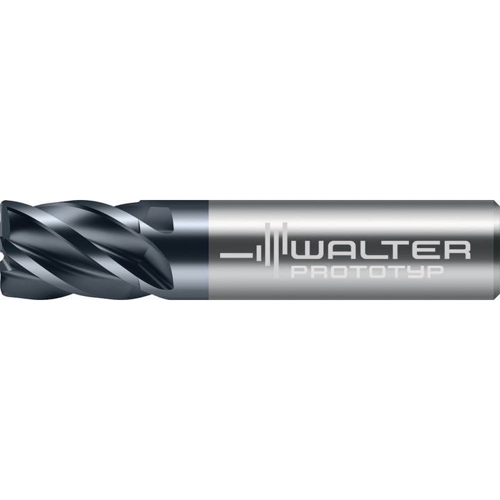 1/2" 5-Flute Solid Carbide Corner Radius & Corner Chamfer End Mill, nACo - Walter-Prototyp 8417679