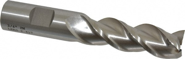 3/4" 3-Flute Powdered Metal Square End Mill - Cleveland C40390