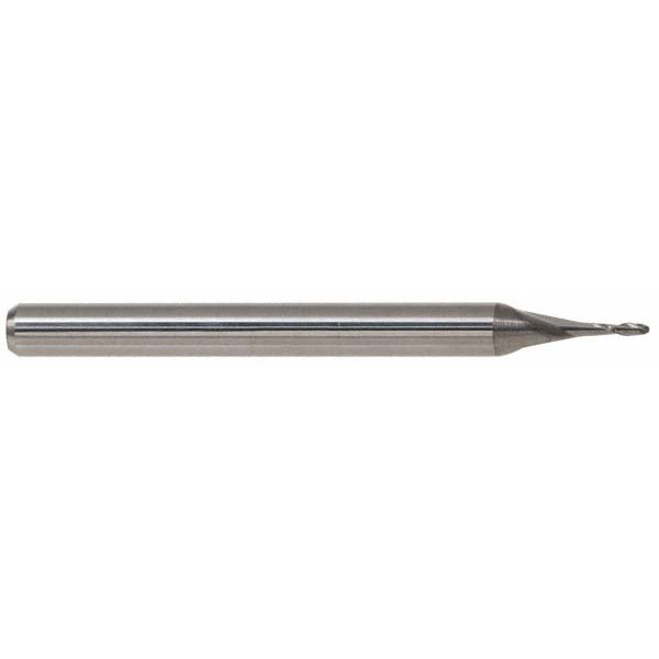 0.2760" 2-Flute Solid Carbide Ball End Mill, AlTiN - Accupro 12183973
