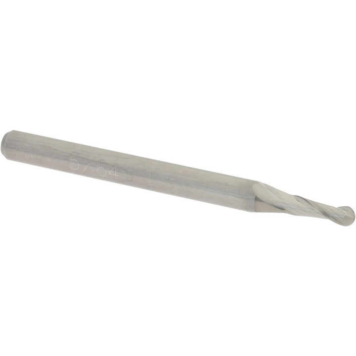 5/64" 2-Flute Solid Carbide Ball End Mill - Accupro 12183905