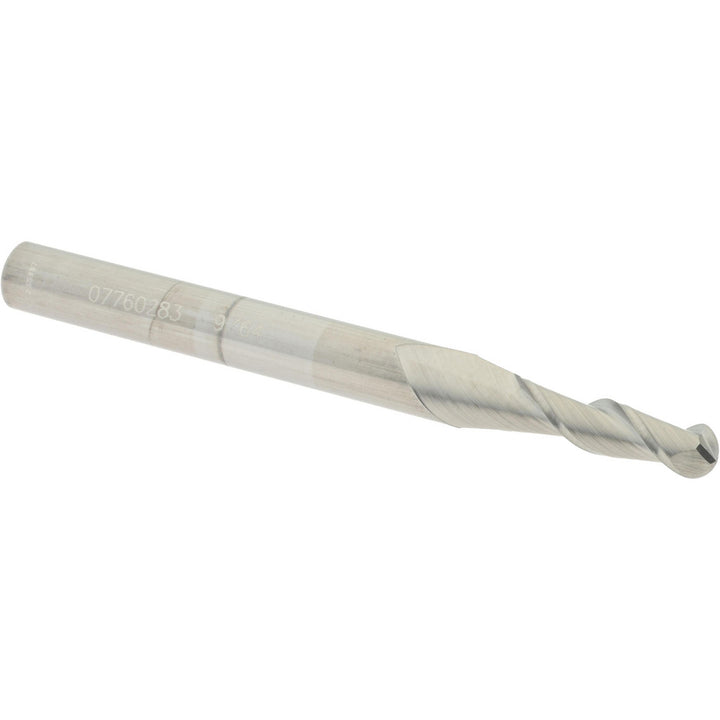 9/64" 2-Flute Solid Carbide Ball End Mill - Accupro 12183929