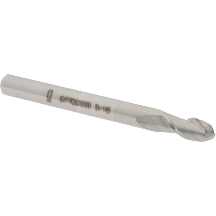 3/16" 2-Flute Solid Carbide Ball End Mill - Accupro 12184106