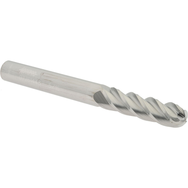 5/16" 4-Flute Solid Carbide Ball End Mill - Accupro 12184871