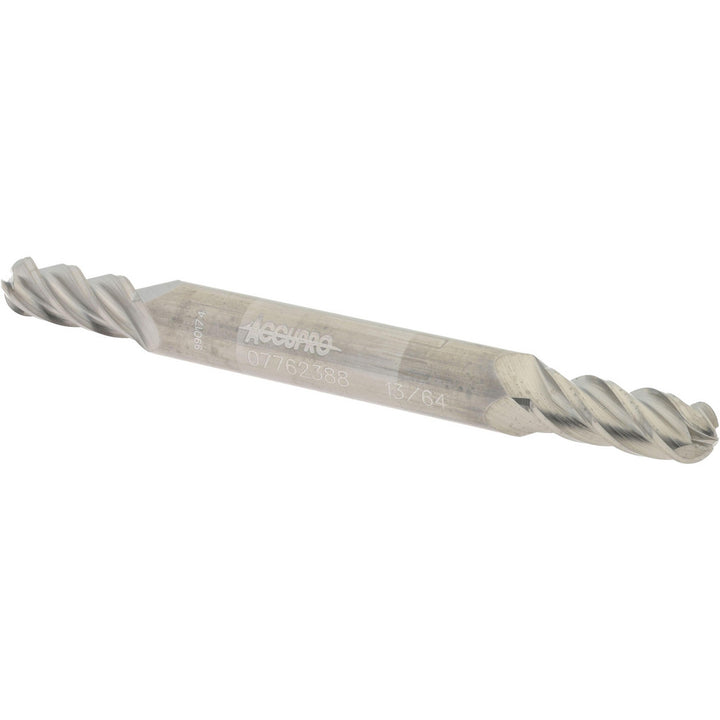 13/64" 4-Flute Solid Carbide Ball End Mill - Accupro 12185358