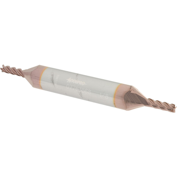 1/8" 4-Flute Solid Carbide Square End Mill, TiCN - Accupro 12185114