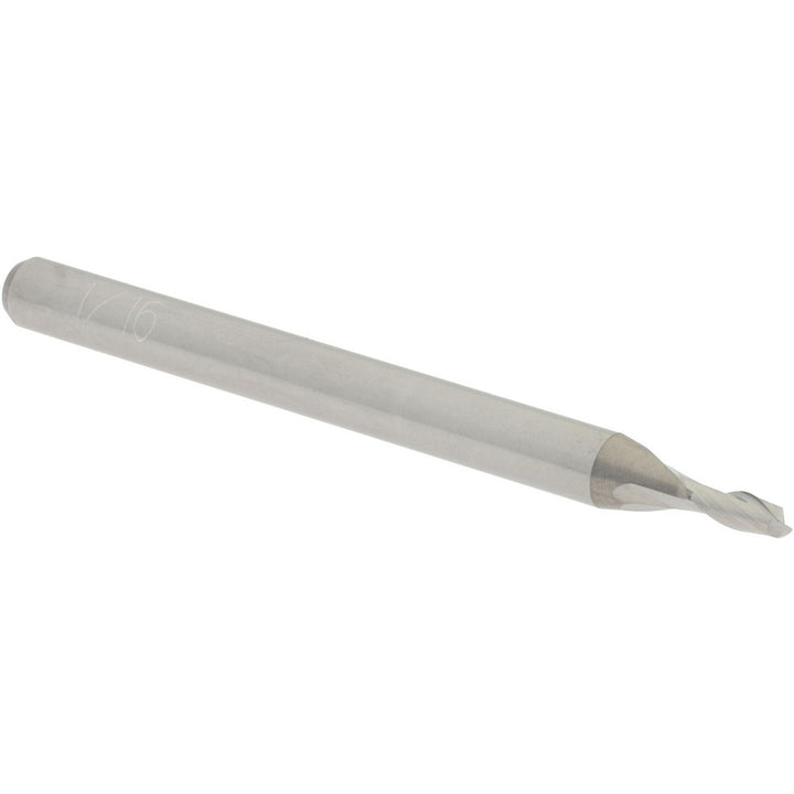 1/16" 2-Flute Solid Carbide Square End Mill - Accupro 12181572