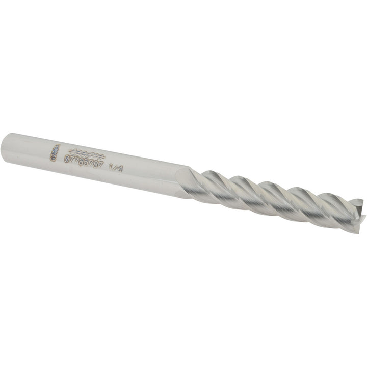 1/4" 4-Flute Solid Carbide Square End Mill - Accupro 12183402
