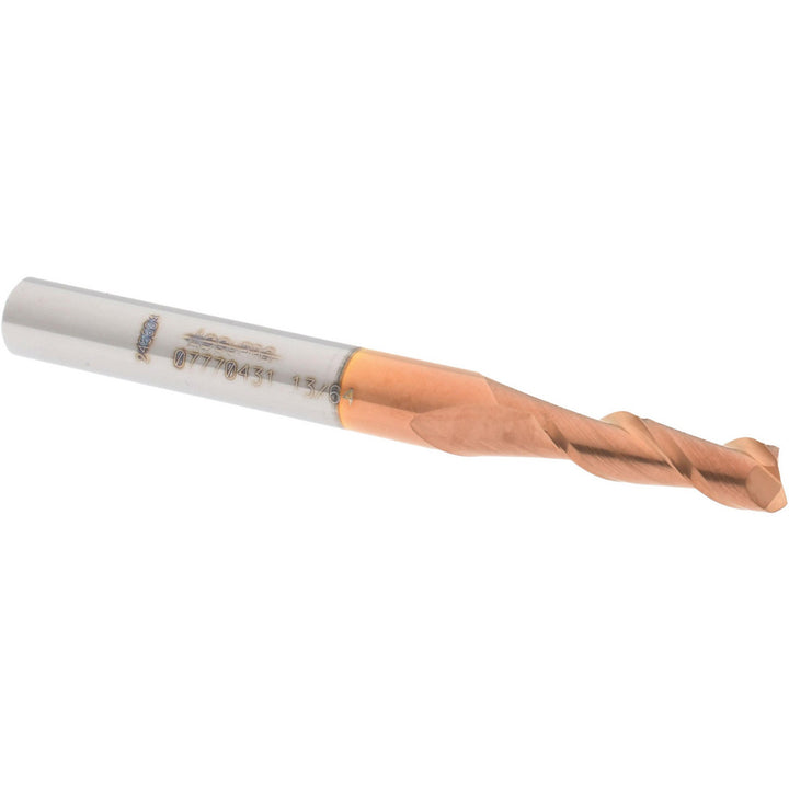 13/64" 2-Flute Solid Carbide Square End Mill, TiCN - Accupro 12181318