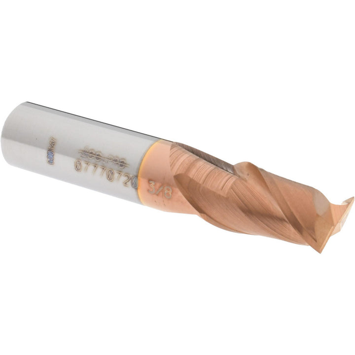 3/8" 2-Flute Solid Carbide Square End Mill, TiCN - Accupro 12181663