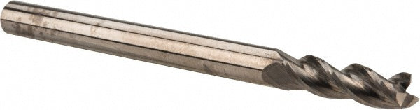 1/8" 3-Flute Solid Carbide Square End Mill - Accupro 314476