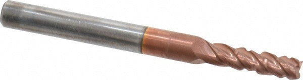 0.1563" 4-Flute Solid Carbide Corner Radius End Mill, TiCN - ProMax 120-01012