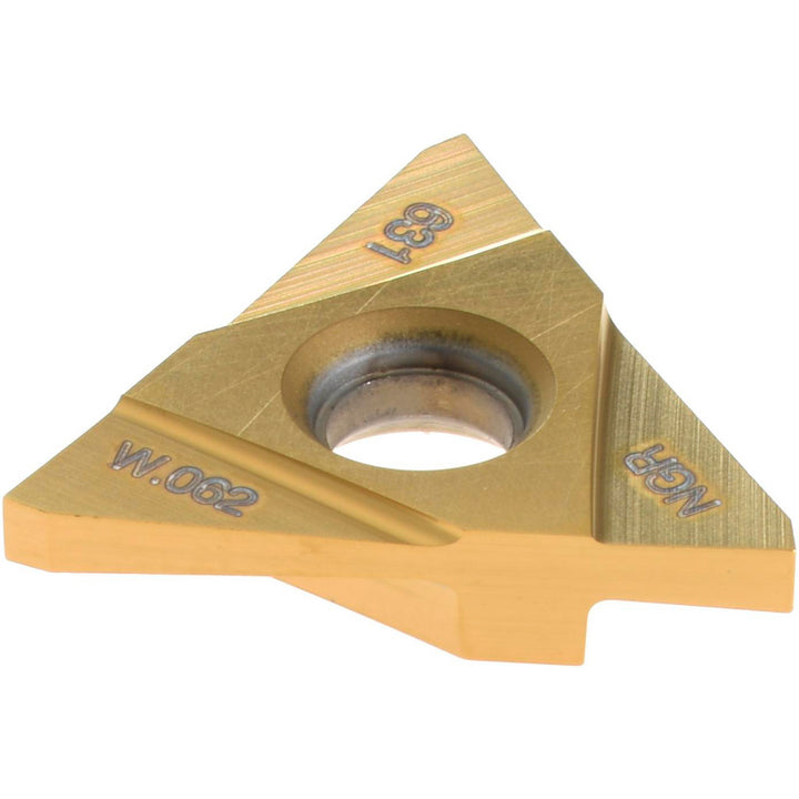 TNMC 32 NGR W.062 Carbide Insert, Grade GP50, TiN - Tool-Flo R0906200N4C