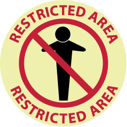 RESTRICTED AREA Sign - AccuformNMC WFS11