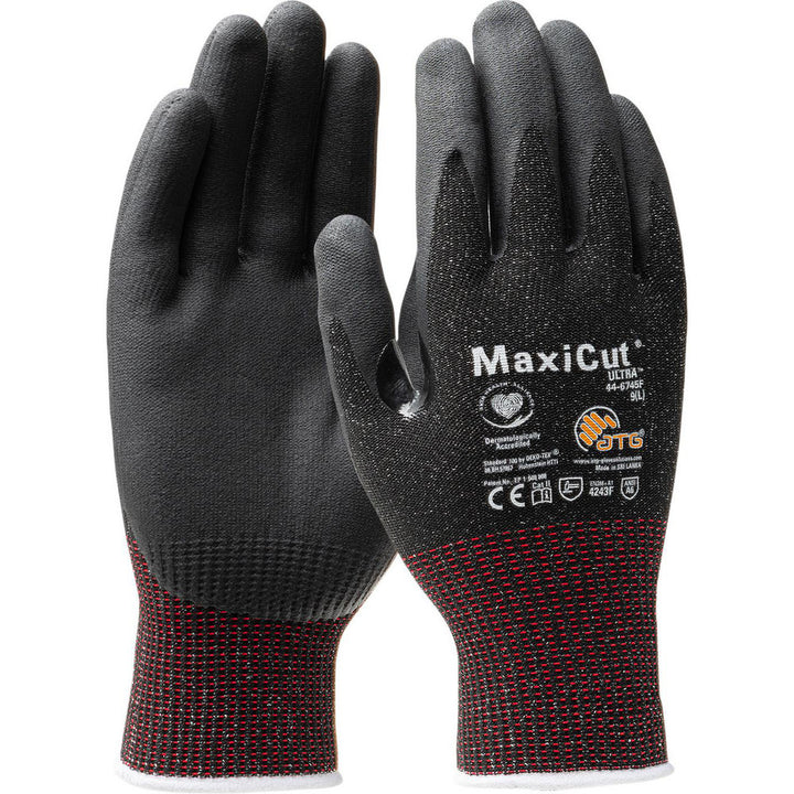 X-Large Gray Engineered Yarn Cut-Resistant Gloves - ATG 44-6745F/XL