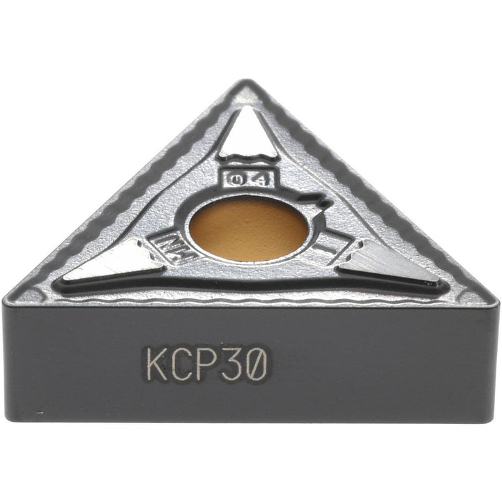 T - Triangle 3/8" IC Carbide Insert, Grade KCP30, TiN - Kennametal 3753789