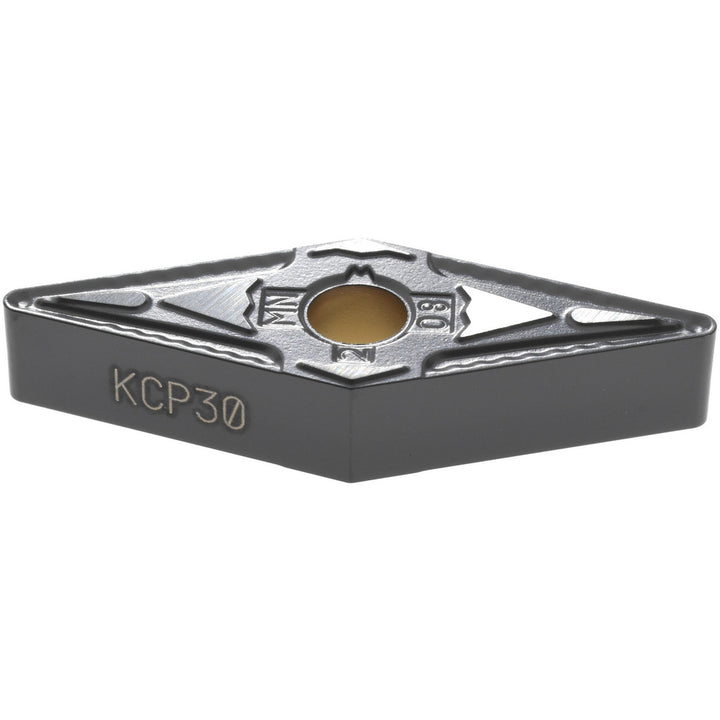 V - Diamond (Rhombic) 35-Deg 3/8" IC Carbide Insert, Grade KCP30, TiN - Kennametal 3753795