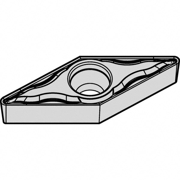 V - Diamond (Rhombic) 35-Deg 3/8" IC Carbide Insert, Grade KCS10, AlTiN - Kennametal 3769404