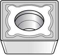 S - Square 3/8" IC Carbide Insert, Grade KC730, TiN - Kennametal 1161865