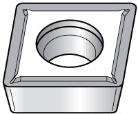 Diamond 7/32" IC Carbide Insert, Grade KC5025, TiAlN - Kennametal 2425779