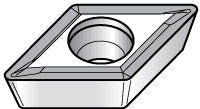 D - Diamond (Rhombic) 55-Deg 3/8" IC Carbide Insert, Grade KCM25, TiN - Kennametal 3760298