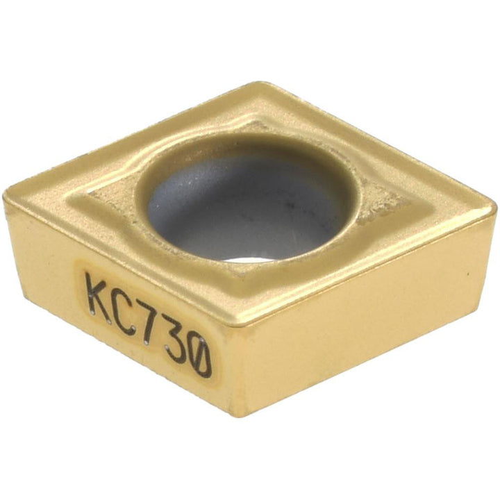 C - Diamond (Rhombic) 80-Deg 1/4" IC Carbide Insert, Grade KC730, TiN - Kennametal 1161841