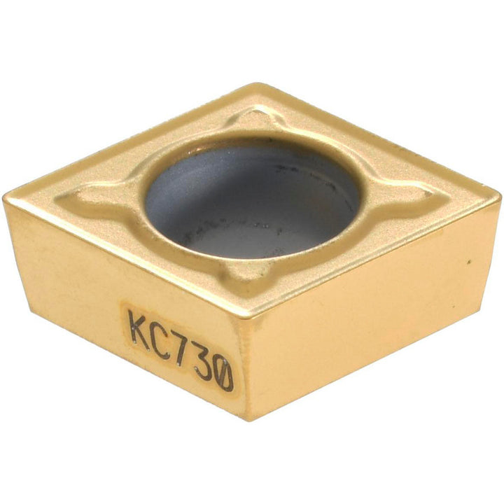 C - Diamond (Rhombic) 80-Deg 3/8" IC Carbide Insert, Grade KC730, TiN - Kennametal 1161842