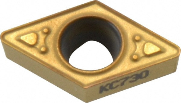 D - Diamond (Rhombic) 55-Deg 3/8" IC Carbide Insert, Grade KC730, TiN - Kennametal 1161846