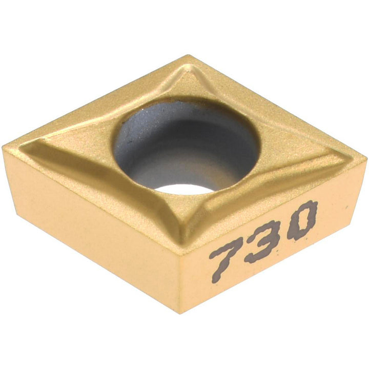 C - Diamond (Rhombic) 80-Deg 1/4" IC Carbide Insert, Grade KC730, TiN - Kennametal 1161870