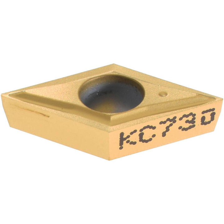 D - Diamond (Rhombic) 55-Deg 1/4" IC Carbide Insert, Grade KC730, TiN - Kennametal 1161872