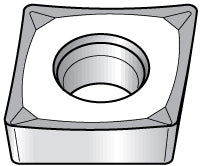 C - Diamond (Rhombic) 80-Deg 1/4" IC Carbide Insert, Grade KC5410, TiB2 - Kennametal 1623193