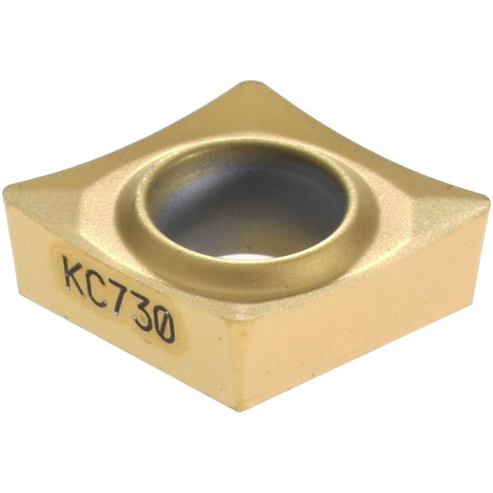 C - Diamond (Rhombic) 80-Deg 1/4" IC Carbide Insert, Grade KC730, TiN - Kennametal 1161889