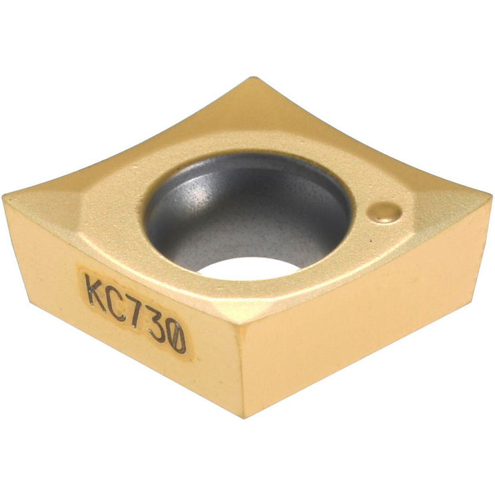 C - Diamond (Rhombic) 80-Deg 3/8" IC Carbide Insert, Grade KC730, TiN - Kennametal 1161890