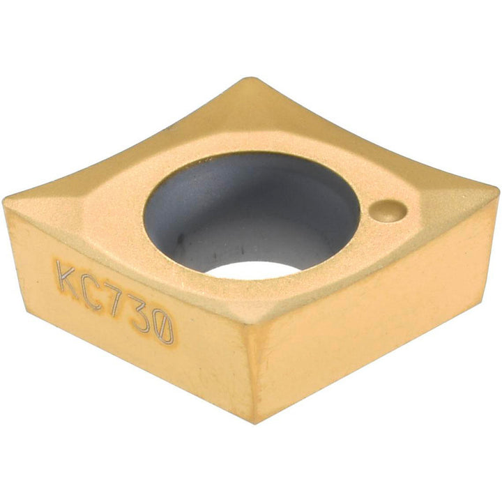 C - Diamond (Rhombic) 80-Deg 3/8" IC Carbide Insert, Grade KC730, TiN - Kennametal 1161891