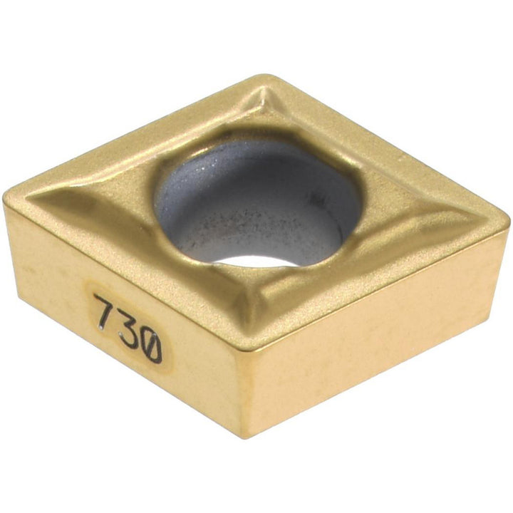 C - Diamond (Rhombic) 80-Deg 1/4" IC Carbide Insert, Grade KC730, TiN - Kennametal 1161895